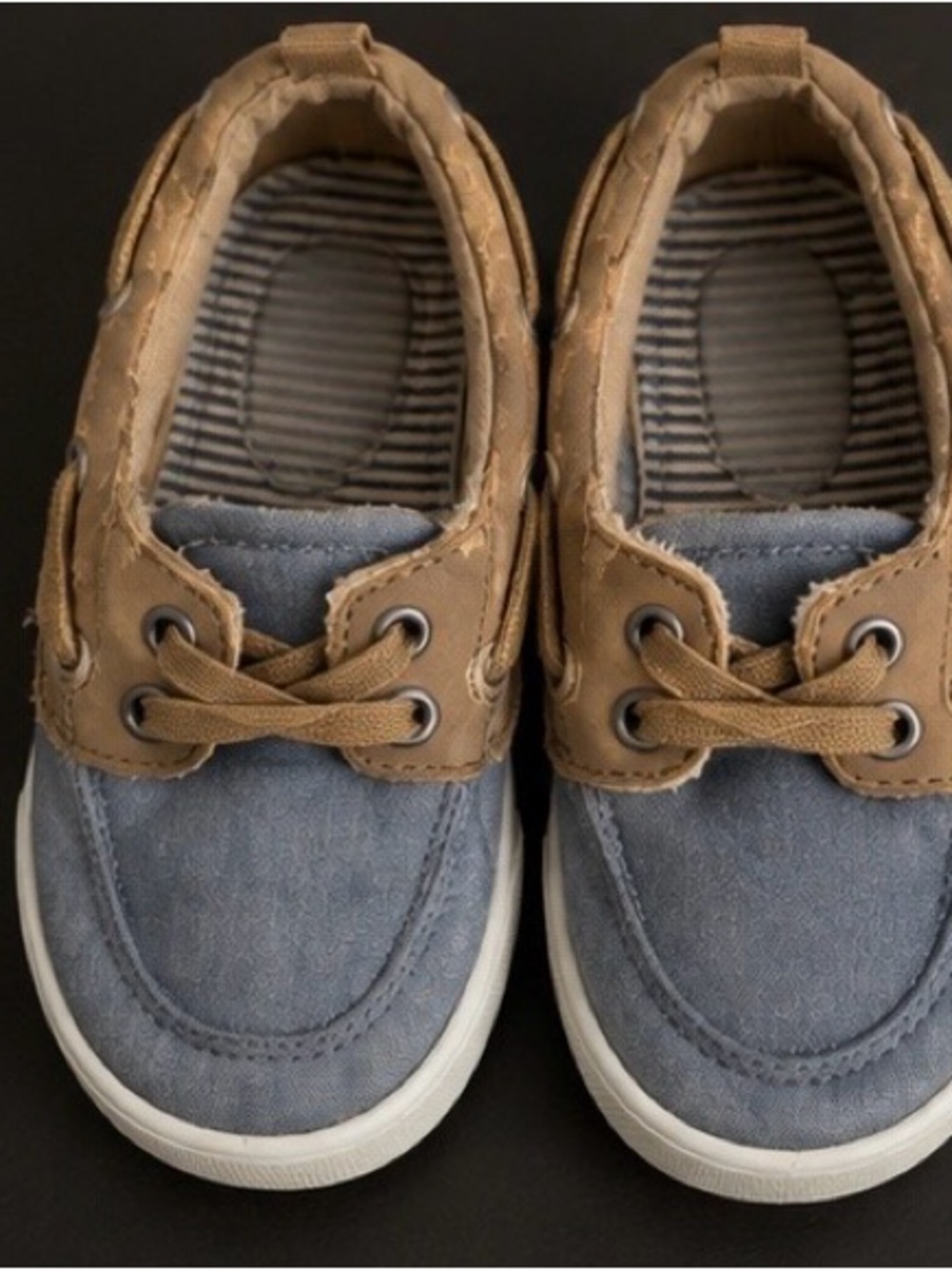 Kids Casual Suede Sneakers in Blue and Tan
